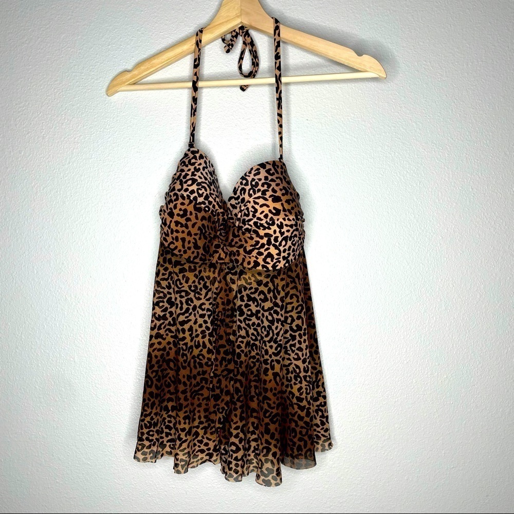 Medium Leopard Swim Top